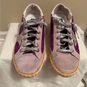 Golden Goose Purple and Gray Women's Sneakers - 41